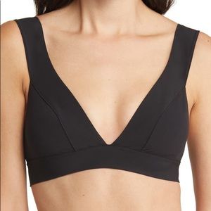 & Other Stories black V-Cut Bikini Top